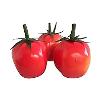 Artificial Tomato Fake Vegetables for Home Decor or Display (Pack of 3)