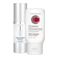 CONTROL CORRECTIVE C Defense Serum and Ultra Peptide Cream Mask, Anti-Aging Facial Cream to Smooth Skin