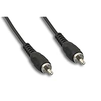 Standard RCA Composite Video Cable M/6ft Audio Cable, Black (ZCAAFFMM-06)