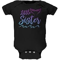 Little Sister Mermaid Tail Ocean Soft Baby One Piece