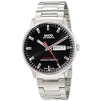 Mido Commander Chronometer - Swiss Automatic Watch for Men - Black Dial - Case 40mm - M0214311105100