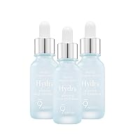[9wishes] Skin Hydration Ampoule Serum 3-Pack-Moisturizing Ampule for face (3 Hydra Value Pack)