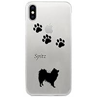 otas iPhone X Case Hard PC Cover Clear Case Paw Print Spitz 888-71514
