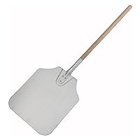 Winco App-36 Pizza peel Over All Size 36”Long, 12”X14” Blade Size With Wooden Handle,Aluminum,Medium