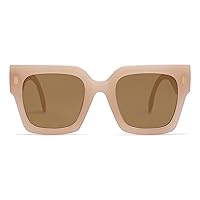 SOJOS Vintage Oversized Square Sunglasses for Women,Retro Womens Luxury Big Sun Glasses UV400 Protection SJ2194