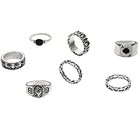Stackable Rings for Girls, Teenage Girl Jewelry Sets with Hearts and Stars