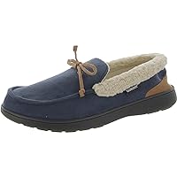 isotoner Mens Faux Suede Memory Foam Moccasin Slippers XL (11-12)