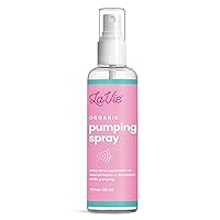 LaVie Organic Pumping Spray, Breast Pump Essentials, Breast Pumping Oil – 4oz Spray Bottle