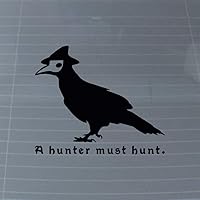 Blood Hunter The Crow Dark Gaming Souls Vinyl Decal (Black)
