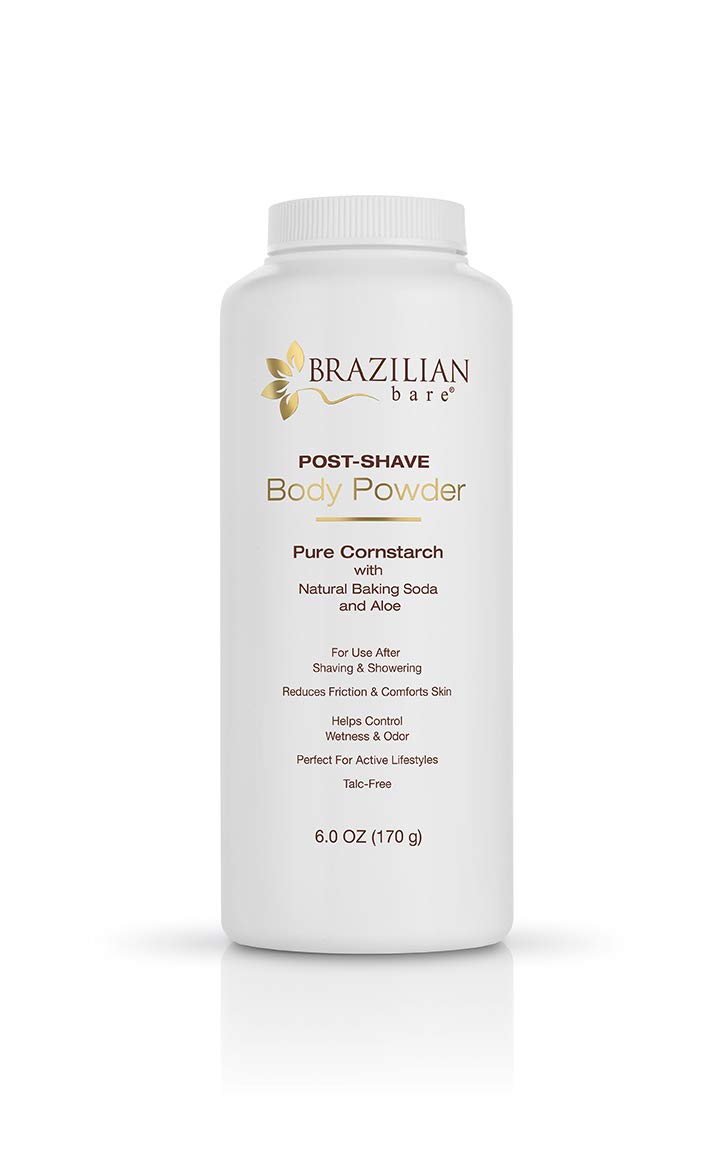 Brazilian Bare Post-shave Body Powder, Light Citrus, 6.0 Ounce