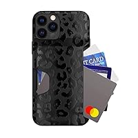 Velvet Caviar Compatible with iPhone 13 Pro Wallet Case for Women - Credit Card Holder Slot - Cute Slim & Protective Wallet Phone Cases [8ft. Drop Tested] - Black Leopard