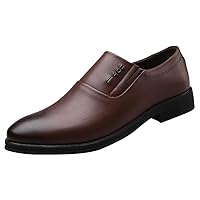 Office Shoes for Men Dress Shoes Handmade Leather Modern Slip on Loafers Formal Business Shoes Driving Shoes