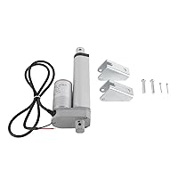 100mm Electric Linear Actuator, 24V 30W 750N Linear Actuator with Remote Control for Electric Bed Camera Rack Head Camera (Actuator with Controller Remote Control)