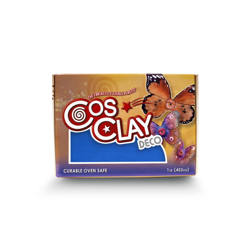 Cosclay Deco - Blue - Flexible Polymer Clay (6lb)