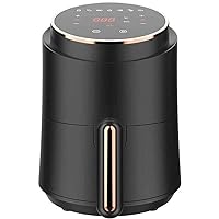 Air Fryer, Personal Compact Space Saving Electric Hot Air Fryer Oil-Less Healthy Cooker, Timer & Temperature Controls, 1230W, Black,1.5 Qt.