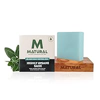 All Natural Handmade Bar Soap For Men, Highly Sane Sage/Sea Breeze With Goodness Of Sage, Coconut And Olive Oil - 120 Gm
