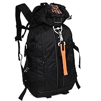 Travel Hiking And Trekking Camping Bag Waterproof Hiking Daypack Lightweight Outdoor Sport Travel Backpack for Men (BLACK)