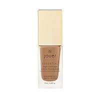 Jouer Essential High Coverage Crème Foundation - Available in 50 Shades for All Skin Tones - Healthy Ingredients - Paraben, Gluten & Cruelty Free - Vegan Friendly