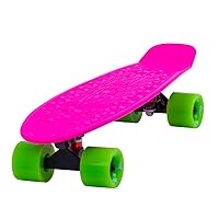 Flybar 22 Inch Kids Skateboard – Mini Cruiser Skateboards for Kids Ages 6-12, Outdoor Toys, Lightweight, Durable, Non-Slip Deck, ABEC-7 Bearings, Holds up to 175 lbs