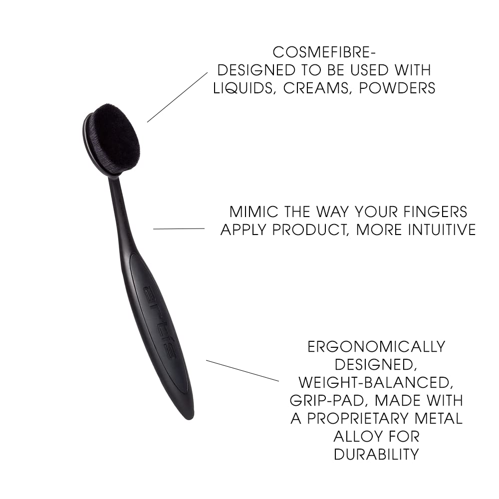 Artis Elite Oval 6 Brush | Oval Makeup Brush | Luxury Synthetic Foundation Brush | Ideal For Foundation, SPF, Skincare | Use With Liquids, Powders, and Creams | Creates Airbrush Finish