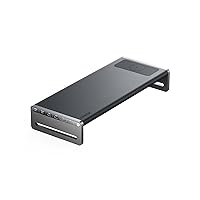 Anker 675 USB-C Docking Station (12-in-1, Monitor Stand) with 10Gbps USB-C Ports, 4K@60Hz HDMI Display, Wireless Charging Pad, for Lenovo ThinkPad, MacBook Pro M1 / M2 and More USB-C Devices