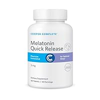 Cooper Complete - Quick Release Melatonin 3 mg - Fast Dissolving Tablet, Sleep Support - 60 Day Supply. Pack of 1
