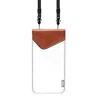 BK3802 Fashion Waterproof Pouch for Smartphones with Neck Strap Camel