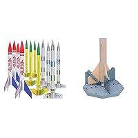 Estes AVG Rocket Bulk Pack (Pack of 12) - 47776017535 & 2231 Fin Alignment Guide Model Kit, Color Varies