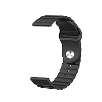 20mm Silicone Strap for Watch Active 2 for Huawei Watch GT 2 GTS GTR Gear Sport Band (Color : Black, Size : Versa or Blaze)