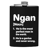 Ngan Definition The Most Perfect Man - 8oz Hip Drinking Alcohol Flask