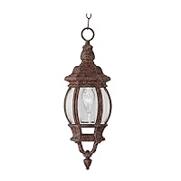 Trans Globe Imports 4065 RT Transitional One Light Hanging Lantern from Parsons Collection in Bronze/Dark Finish, 6.50 inches
