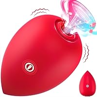 Sucking Vibrator Women Sex Toys, G Sopt Vibrator Rose Sex Toy with 9 Sucking Anal Vibrators, Clitoral Vibrator Nipple Stimulator Rose Sexual Stimulation Device for Female Couples Adult Sex Toys
