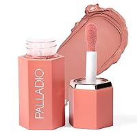 Palladio Liquid Blush for Cheeks & Lips 2-in-1 Makeup Face Blush, Weightless Cream Formula, Smudge Proof Long-Wearing Pigmented Blush, Natural Look Makeup Face Blushes, Dewy Finish, Rose Cloud