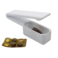 Pill Popper for Blister Packs, Portable Pill Remover Tools, Pill Dispenser Storage Box, Non-Touch Easy to Take Pill Out Tablet Dispenser for Travel, Daily Use