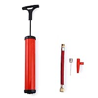 Sports Ball Pump Portable Air Pump with Inflation Needle Nozzles and Rubber Hose Great for Volleyball Pump, Basketball Inflator, Football & Soccer Ball Swim Ring Balloon Air Pump