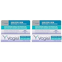 Maximum Strength Feminine Anti-Itch Cream for Women, Sensitive Skin Formula with Hydrocortisone, Helps relieve Yeast Infection Irritation, Gynecologist Tested, Soothes & Cools, 1oz (Pack of 2)