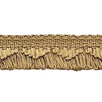 24 Yard Package/Decorative Camel Gold/Dark Gold Scalloped Loop Fringe/Braid / 1 3/8 Inch/Style# 9115 Color: E16C / 72 Ft / 21.9M