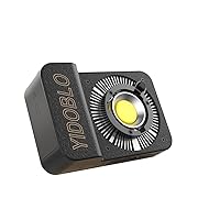 ZC-100BI 100W COB Video Light with Bowens Mount,10000Lux/m 2700K-7500K Bi-Color Camera Light with 10 Scenario Simulations Control Continuous Lighting for Photography (ZC-100bi Black)