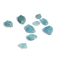 Untreated Raw Rough Aquamarine 53.50 Ct. Lot of 9 Pcs Healing Crystal Natural Sky Blue Aquamarine Gem