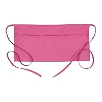 Original 3 Pocket Waist Apron for Adults in Raspberry Hot Pink 82806 - One Size Fits Most - Unisex (F9-83501)