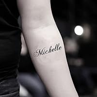 Michelle Temporary Tattoo Sticker (Set of 2) - OhMyTat