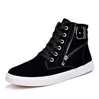 osseoca Men's Secret Shoes, Heel Sneakers, Casual Shoes, Taller Shoes, High Cut, Suede, Lace-up Shoes, No Fatigue, Outdoors, Running, Increase Height