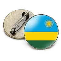 Rwanda Flag Brooch - Rwanda Flag Pin Lapel Badge Pin Button Brooch For Suit Tie Hat Women Men,Novelty Jewelry Brooch For Patriot Clothing Bag Accessories