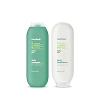 Method Daily Zen Every Day Hair Care Shampoo (14 oz) + Conditioner (13.5 oz) with Cucumber, Seaweed and Green Tea, Paraben and Sulfate Free