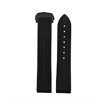 20mm Soft Rubber Silicone Watch Band Grind Arenaceous Belt For Omega Strap Fit For Seamaster 300 Watchband Folding Buckle