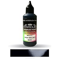 Stardust WPU511 Airbrush PU 1K RC Gloss LACQUERS Paint Color Black 60ml