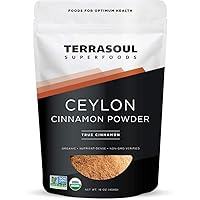 Terrasoul Superfoods Organic Ceylon Cinnamon Powder, 16 Oz - Lab-Tested for Authenticity | Premium Quality and Flavor…