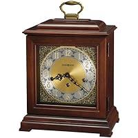 Howard Miller Boise City Mantel Clock II 549-638 – Windsor Cherry Finish, Brass Finished Dial, Vintage Home Decor, Key-Wound, Triple-Chime Movement
