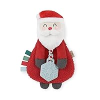 Itzy Ritzy - Itzy Lovey Including Teether, Textured Ribbons & Dangle Arms; Features Crinkle Sound, Sherpa Fabric and Minky Plush; Nick The Santa (LOV8504)
