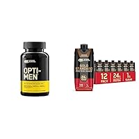 Optimum Nutrition Men's Multivitamin and Protein Shake Bundle - Vitamins C, D, Zinc and Amino Acids for Immune Support, Chocolate Protein Drink